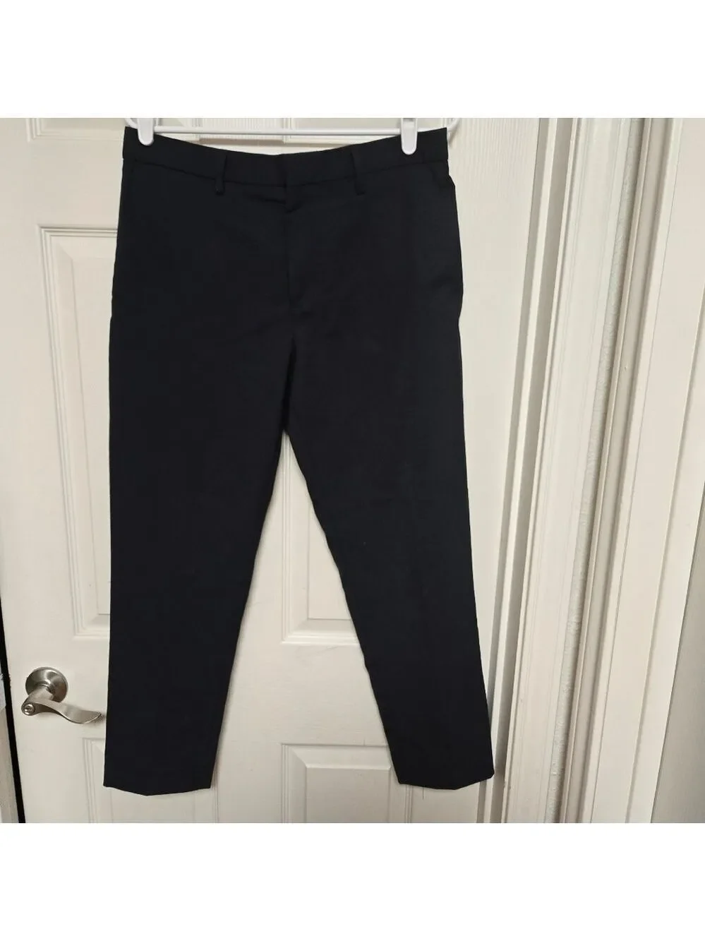 Banana Republic Slim Tapered Dress Pants 31x30 Navy Wool Blend